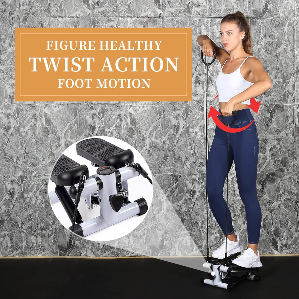 Mini Stepper Machine with Resistance Bands